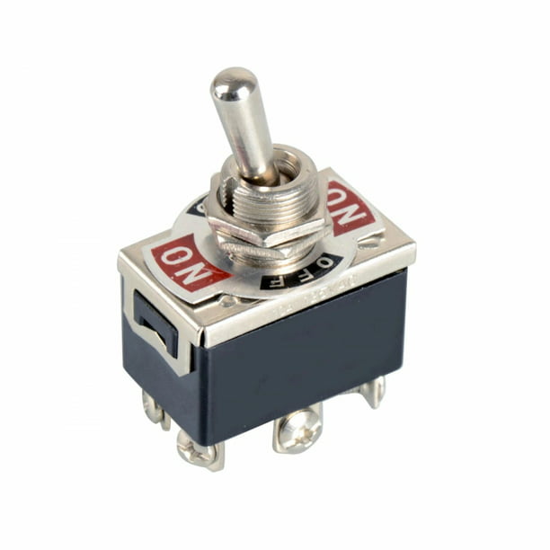 uxcell Momentary Rocker Toggle Switch Heavy-Duty 3 Positions 15A 250V 20A 125V 6 Pin DPDT ON/Off/ON 2 Pcs 